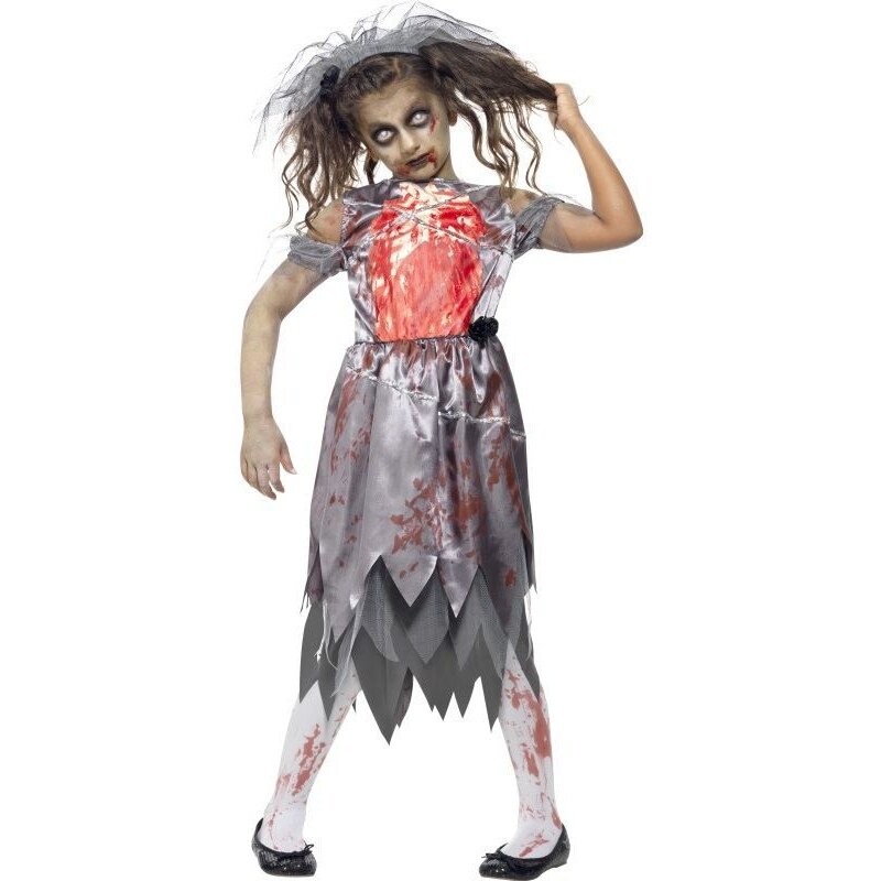 Dětský kostým Zombie nevěsta Pro věk (roků) 10-12