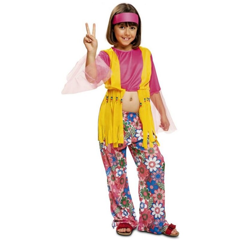 Dětský kostým Hippiesačka Pro věk (roků) 10-12