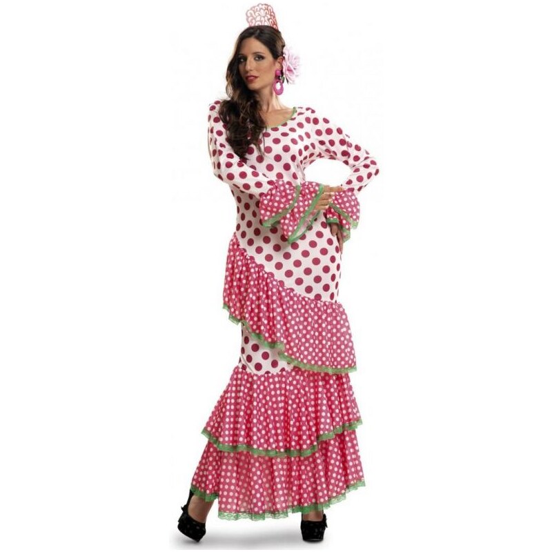 Kostým Tanečnice flamenga červená Velikost M/L 42-44