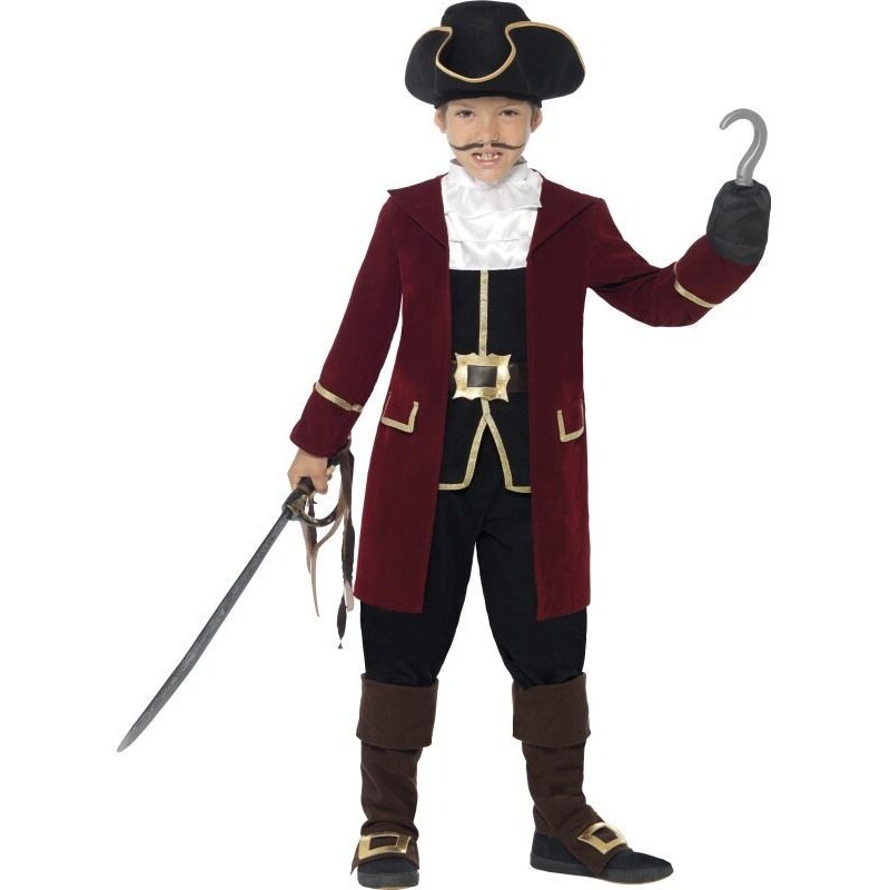 Dětský kostým Pirátský kapitán Pro věk (roků) 10-12