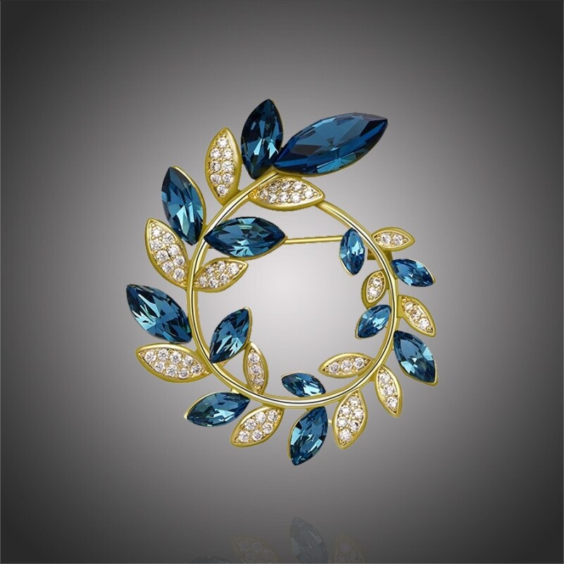 Éternelle Brož Swarovski Elements Isabell - květina