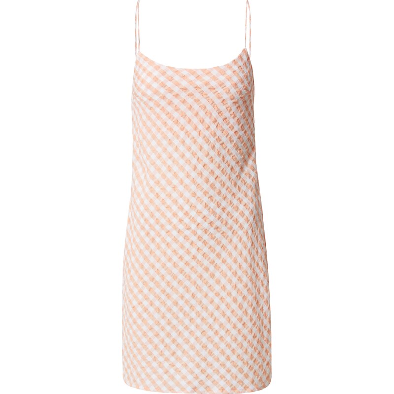 Nasty Gal Šaty pastelově oranžová / bílá