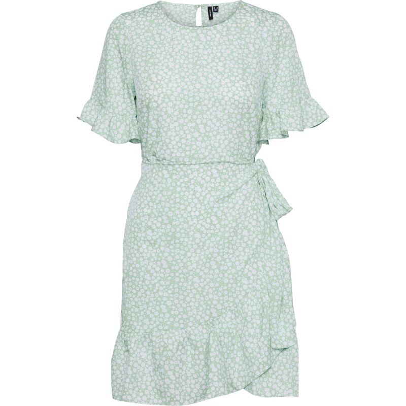 VERO MODA Šaty Henna mátová / bílá