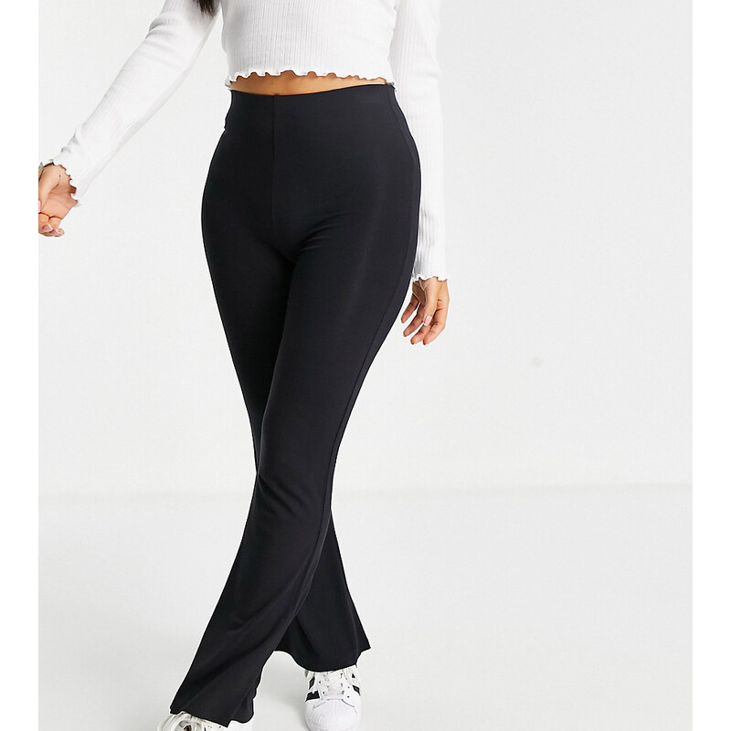 ASOS Petite ASOS DESIGN Petite kick flare trouser in black 113271581