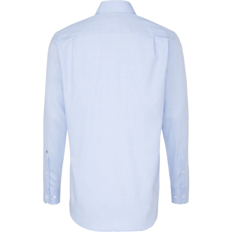 Pánská modrá oxford non iron košile s dlouhým rukávem regular fit Seidensticker