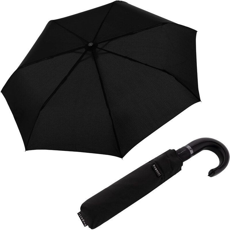 Bugatti Mate duo černý - plněautomatický pánský deštník