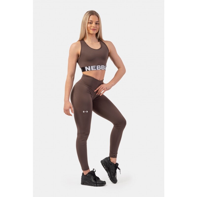 NEBBIA - Dámské legíny Classic Performance 403 (brown)