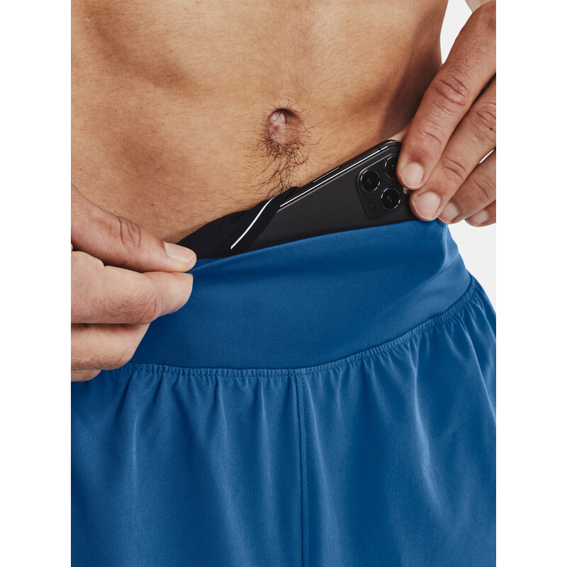 Under Armour Kraťasy UA SPEEDPOCKET 7'' SHORT-BLU - Pánské