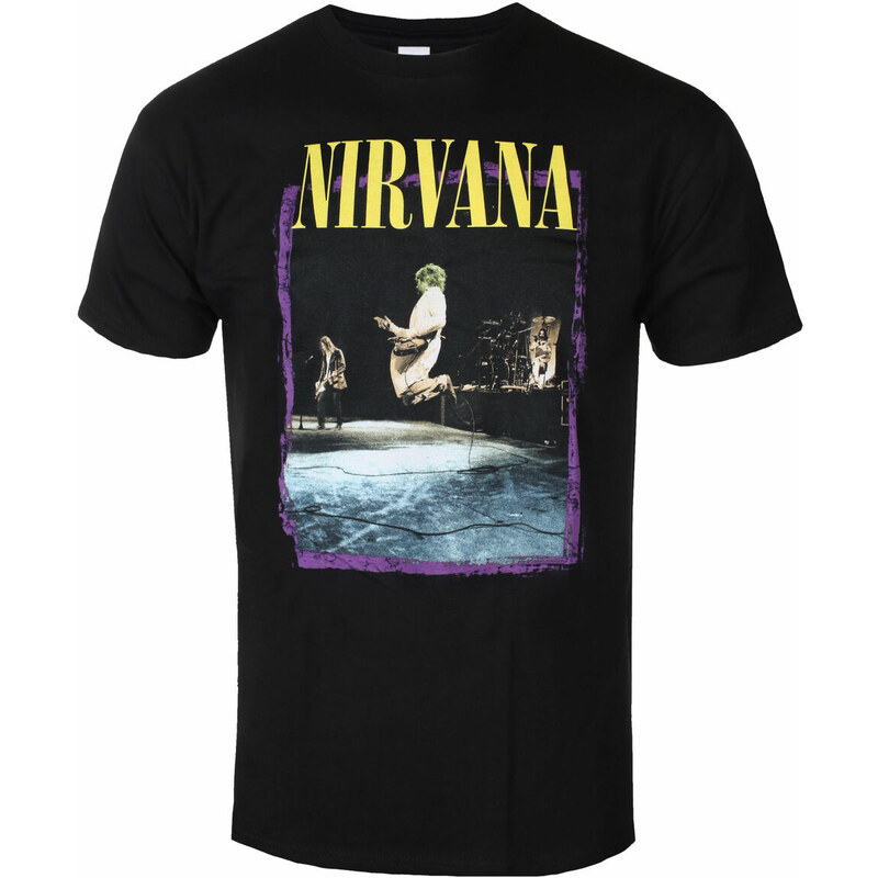 Tričko metal pánské Nirvana - Stage Jump - ROCK OFF - NIRVTS21MB