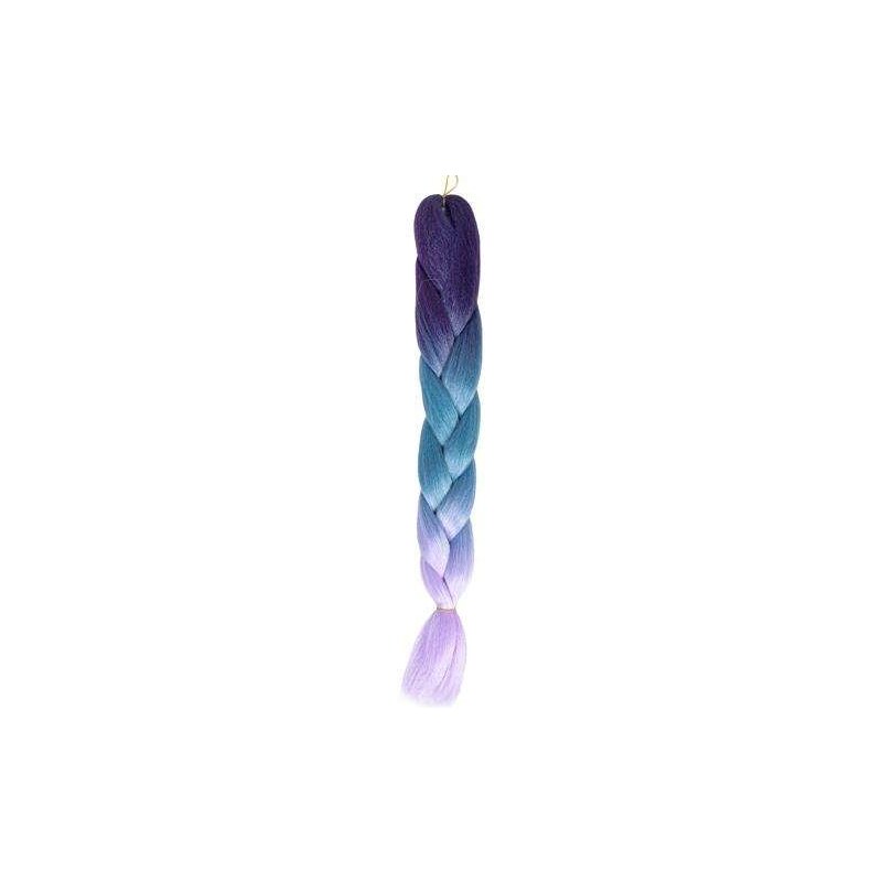 Soulima Syntetické copánky na vlasy ombre blue/fio W10342 92042389