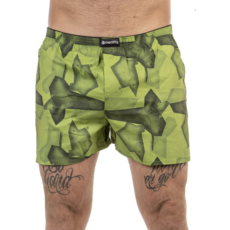 Meatfly pánské trenýrky Agostino Double Pack D - Shade | Šedá