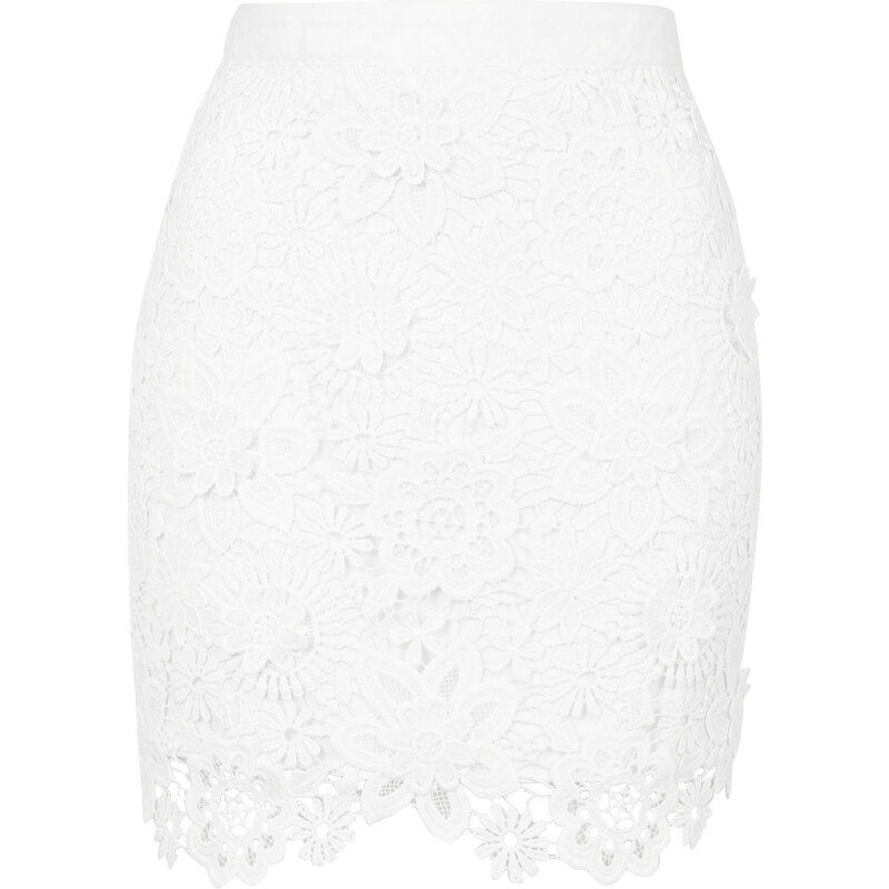 Topshop PETITE 3D Lace Mini Skirt