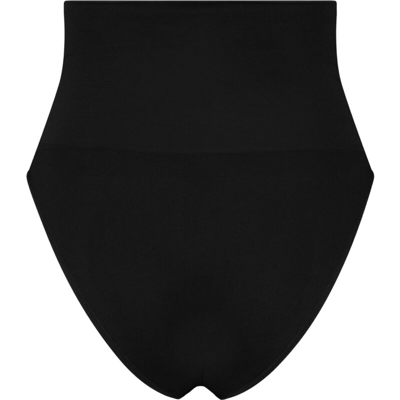 Bye Bra Černé bezešvé kalhotky s vysokým pasem Seamless High Waist Brief