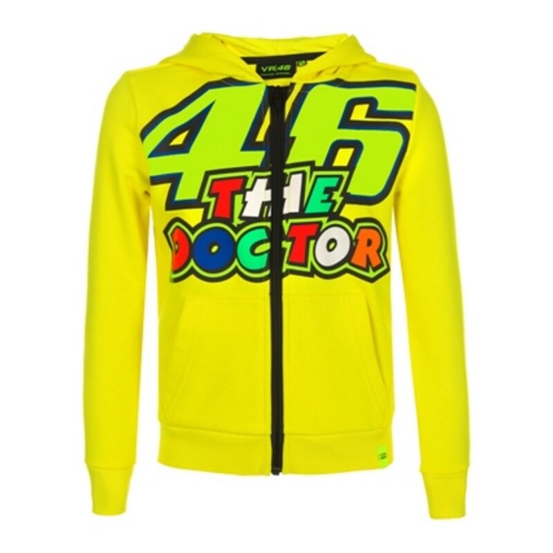 Valentino Rossi dětská mikina s kapucí yellow Classic The Doctor 2019 - 6/7 VR46