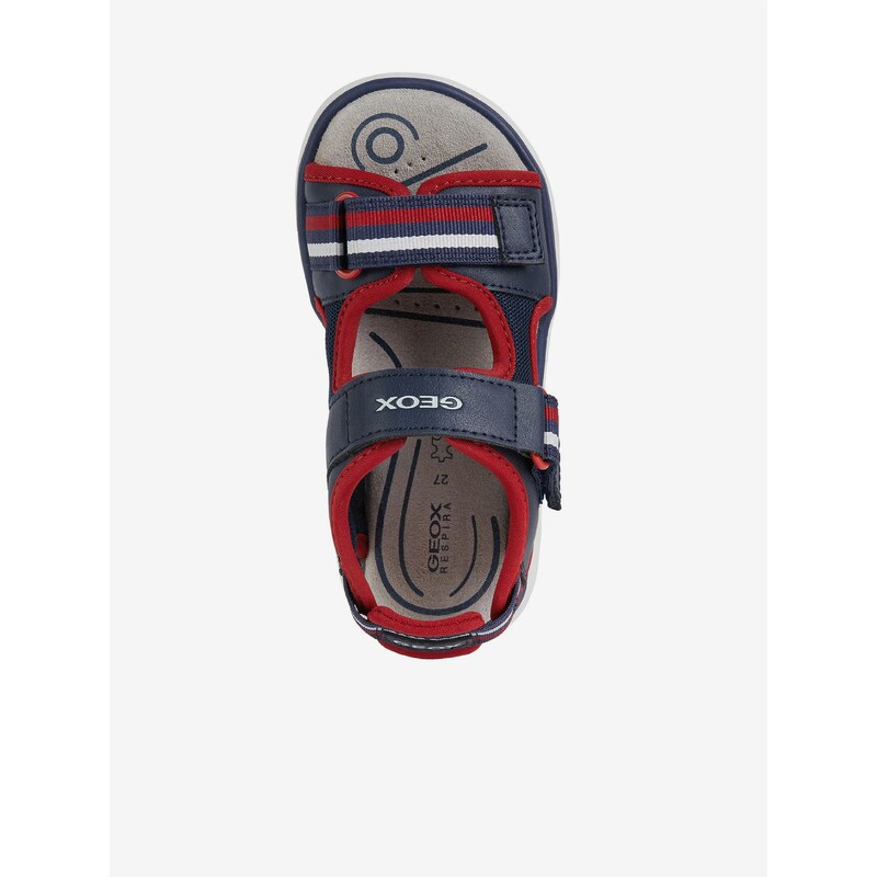 Červeno-modré klučičí sandály Geox Maratea - Kluci