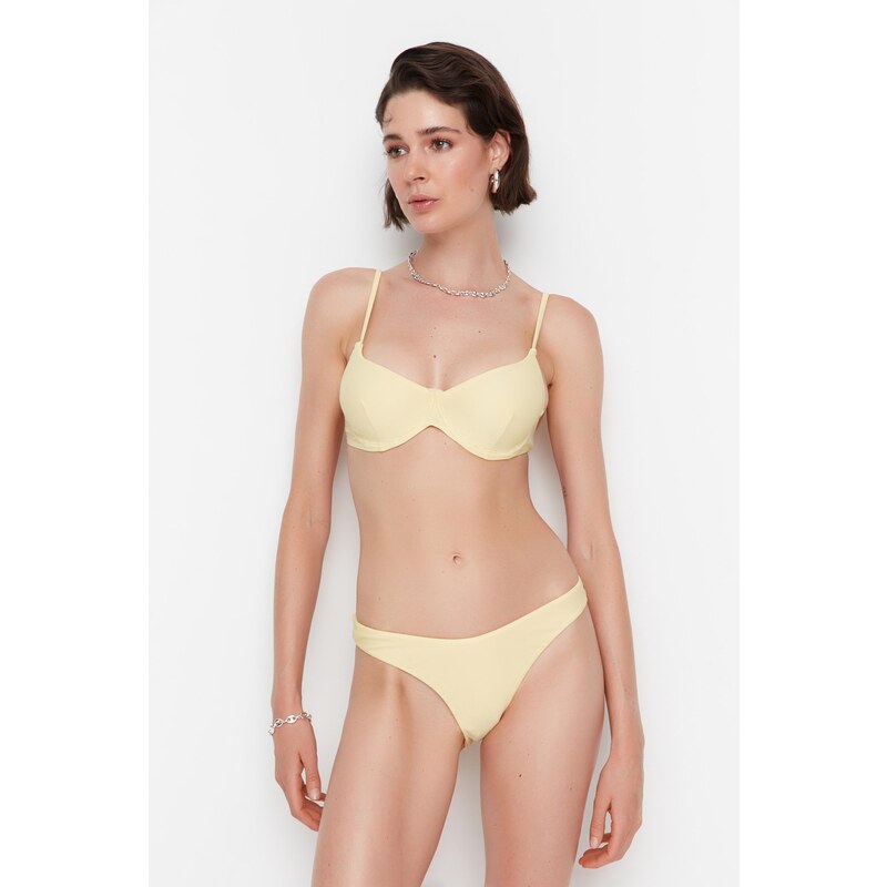 Trendyol Yellow Basic Bikini Bottom