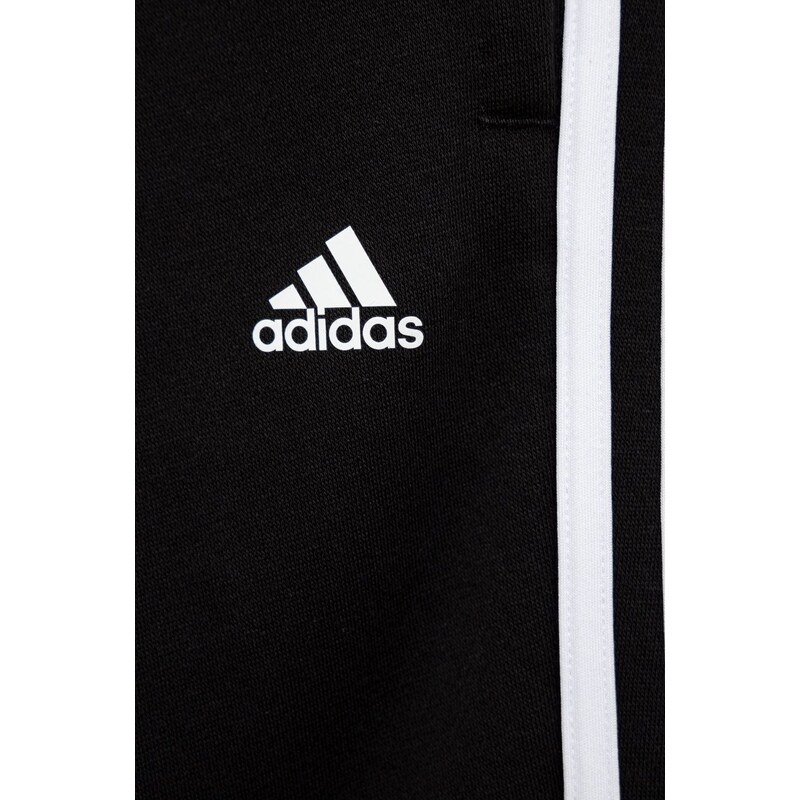 Dětské tepláky adidas H65796 černá barva, s aplikací