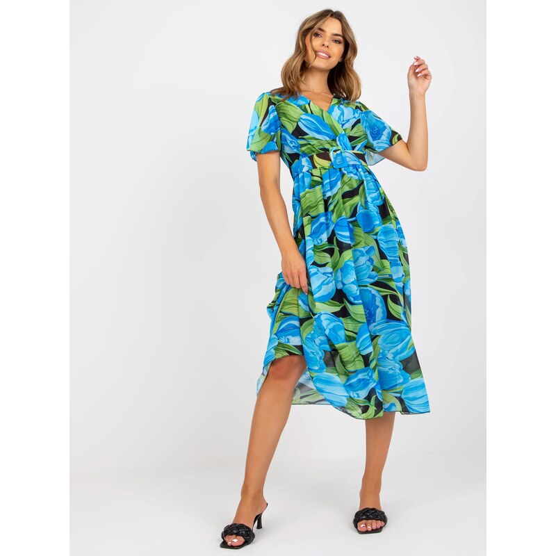 Italy Moda Dress-DHJ-SK-15967.54P-black-blue