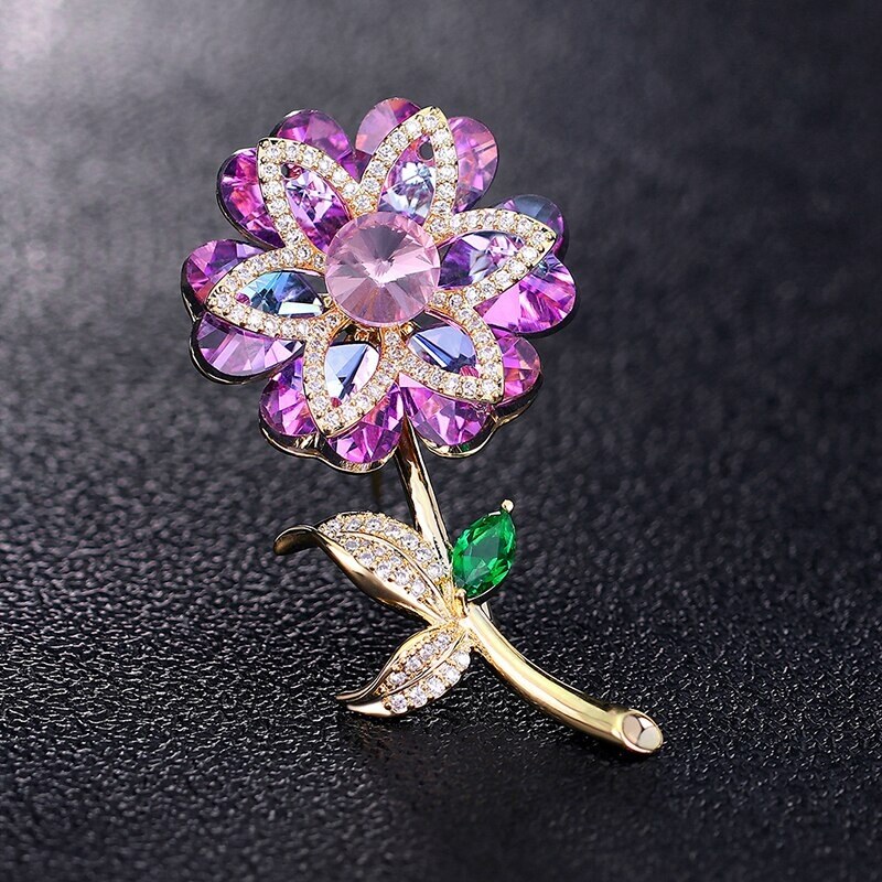 Éternelle Exkluzivní brož Swarovski Elements Joella - květina, různé 70761237