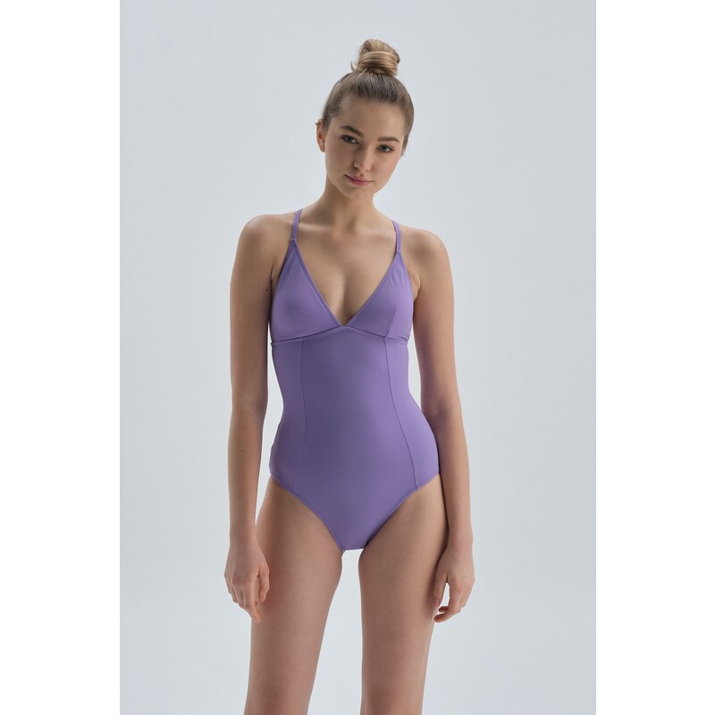 Dagi Lilac Covered Triangle Swimsuit 107063333