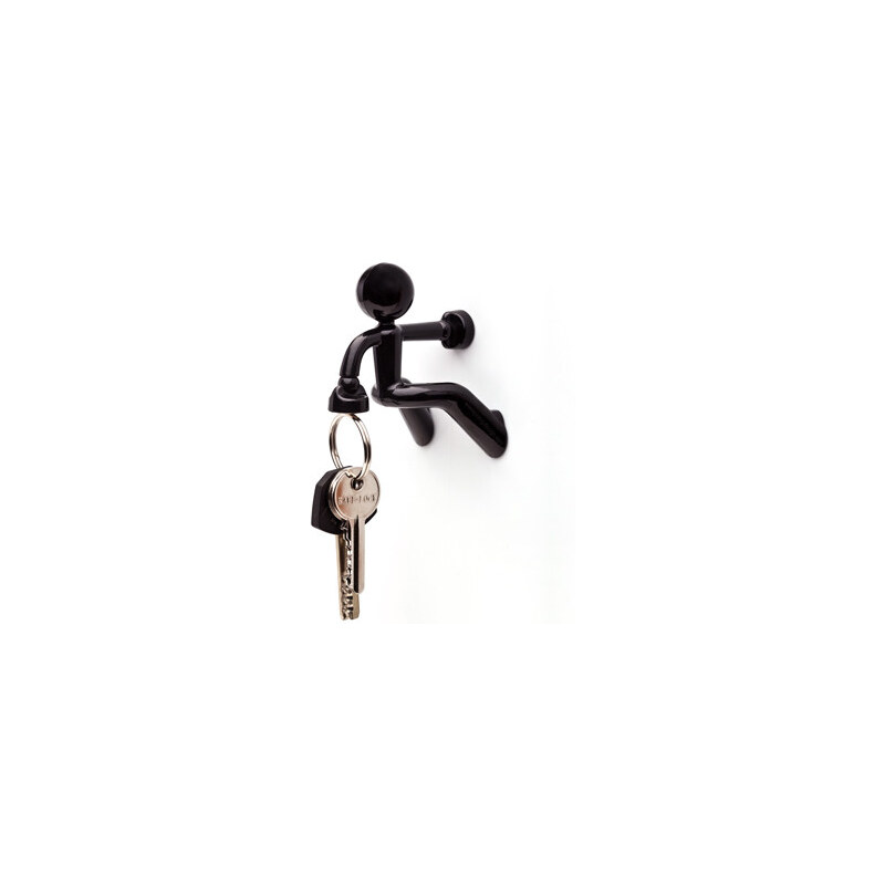 PELEG DESIGN Magnetický držák klíčů Key Pete, černý