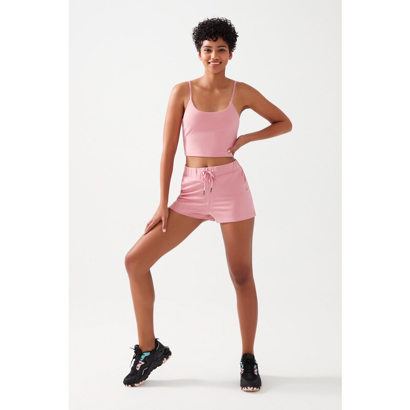 LOS OJOS Women's Pink Basic Fit Sport