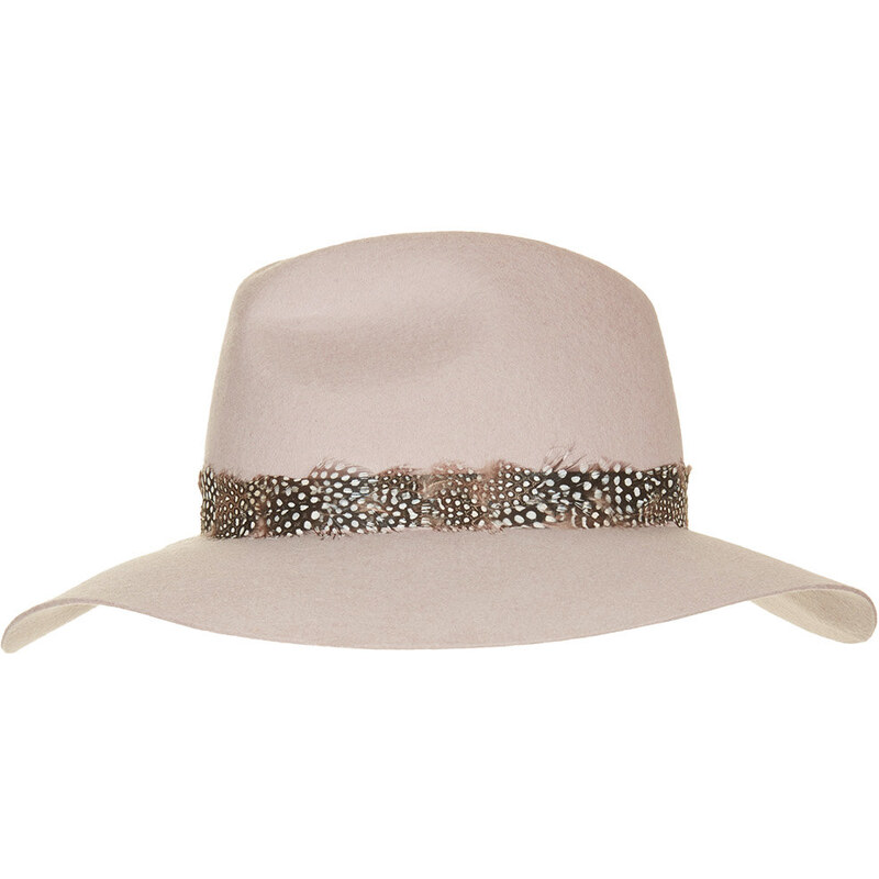 Topshop Feather Band Fedora Hat