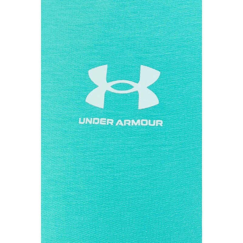 Mikina Under Armour 1369853 dámská, zelená barva, s potiskem