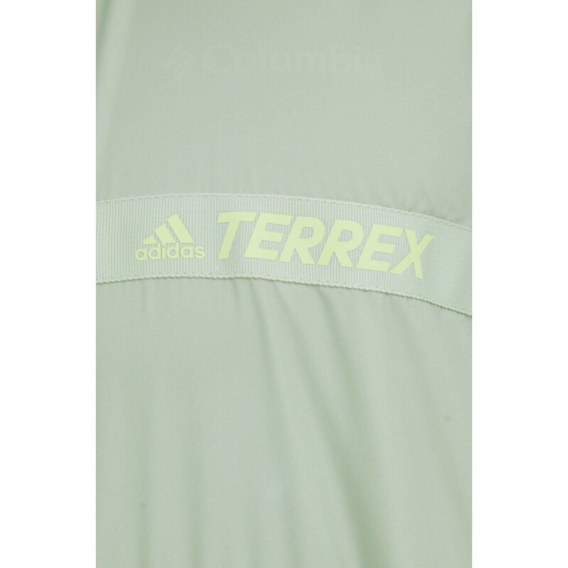 Větrovka adidas TERREX Multi zelená barva, přechodná