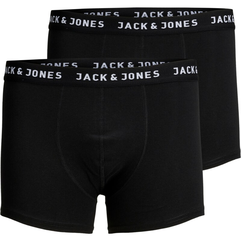 JACK & JONES Boxerky černá / bílá