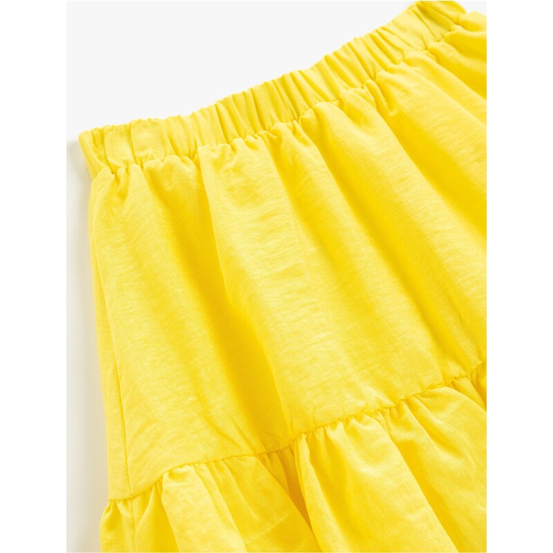 Koton Mini Skirt Frilly Elastic Waist