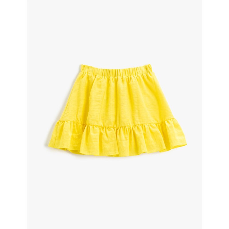 Koton Mini Skirt Frilly Elastic Waist