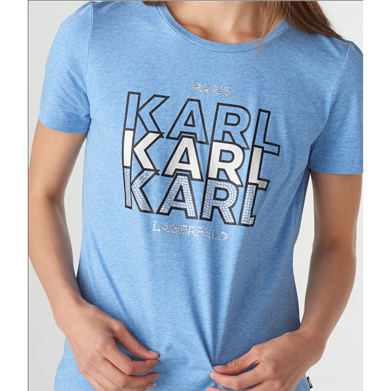 KARL LAGERFELD dámské tričko KARL KARL KARL S S