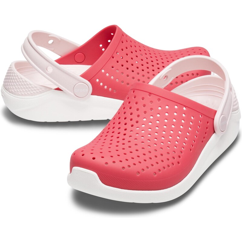 Dětské boty Crocs LiteRide Clog K růžová/bílá