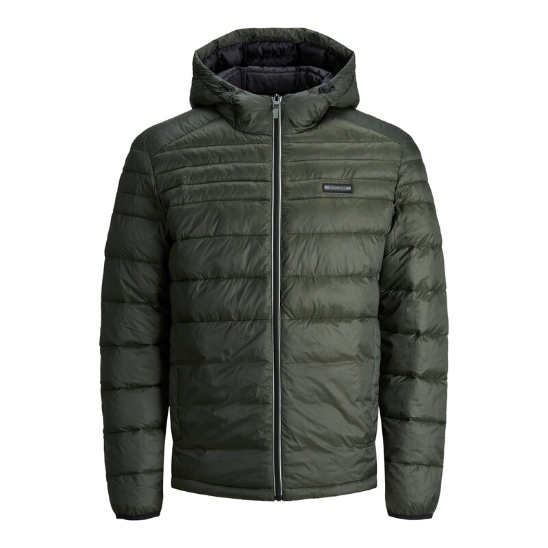 Jack & Jones Plus Přechodná bunda Ace khaki / černá / bílá