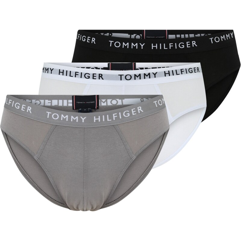 Tommy Hilfiger Underwear Slipy šedá / černá / bílá