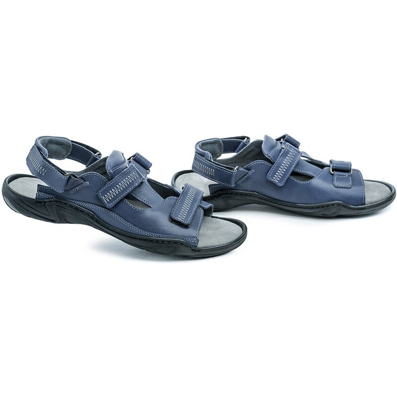 Koma 71 modré pánské nadměrné sandály