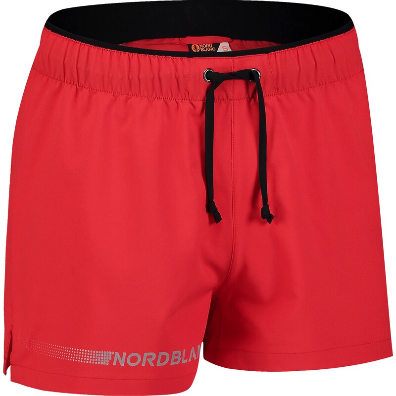 Nordblanc Červené pánské šortky na běhání FIGHTER