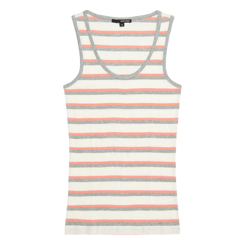 Tally Weijl White, Grey & Coral Basic Vest Top
