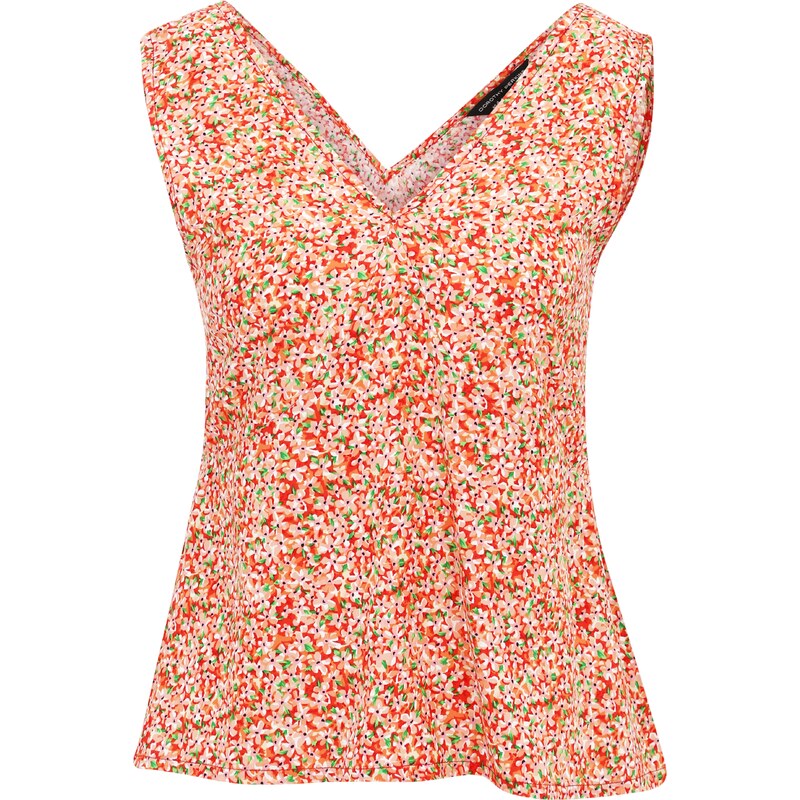 Dorothy Perkins Top zelená / broskvová / červená