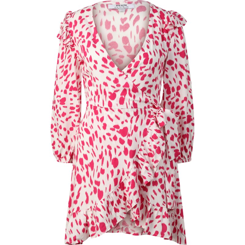 Dorothy Perkins Petite Šaty tmavě růžová / bílá