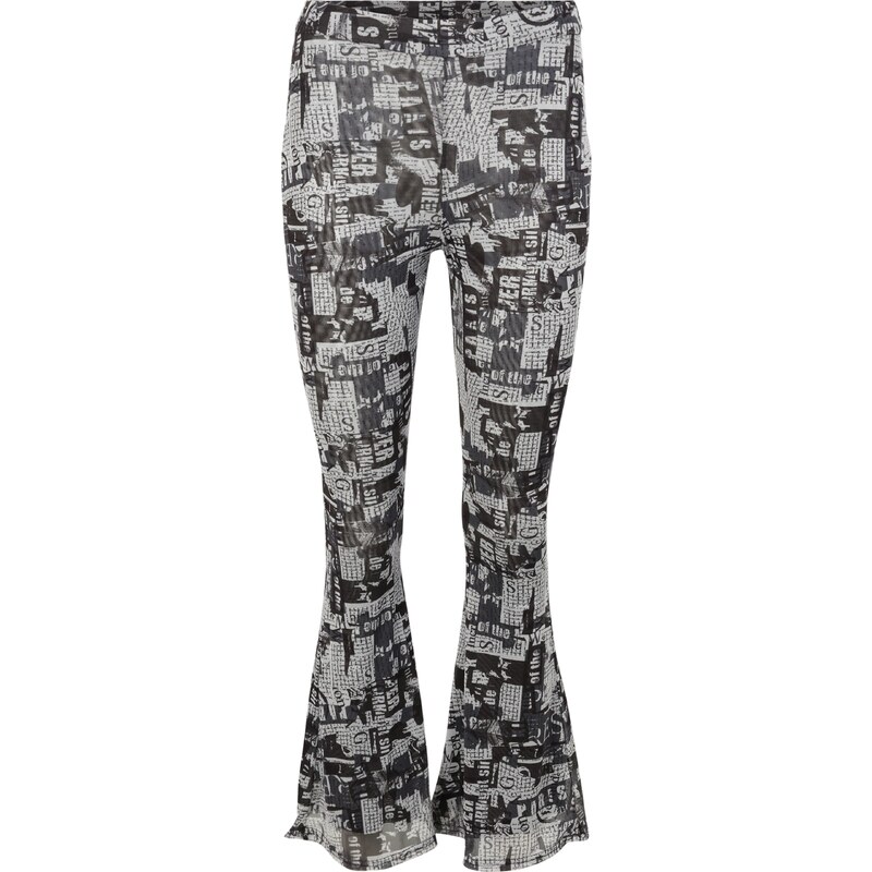 Nasty Gal Petite Kalhoty šedá / antracitová / tmavě šedá / černá