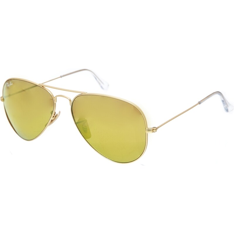 Ray-Ban Gold Mirror Aviator Sunglasses - Silver