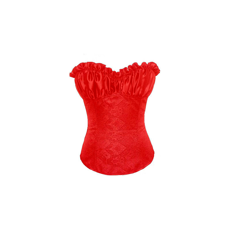 Trendy Moda Saténový dámský korzet červený