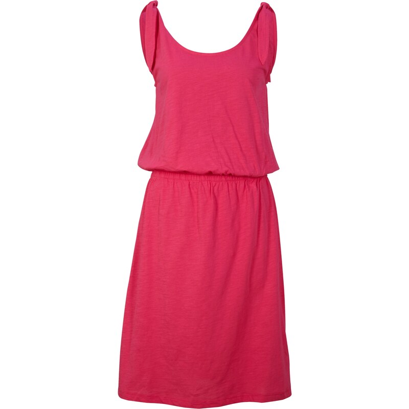 bonprix Žerzejové šaty s knoflíky Pink