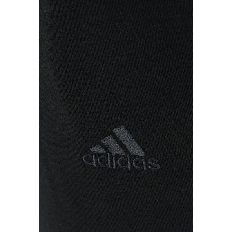 Tepláky adidas pánské, černá barva, s potiskem