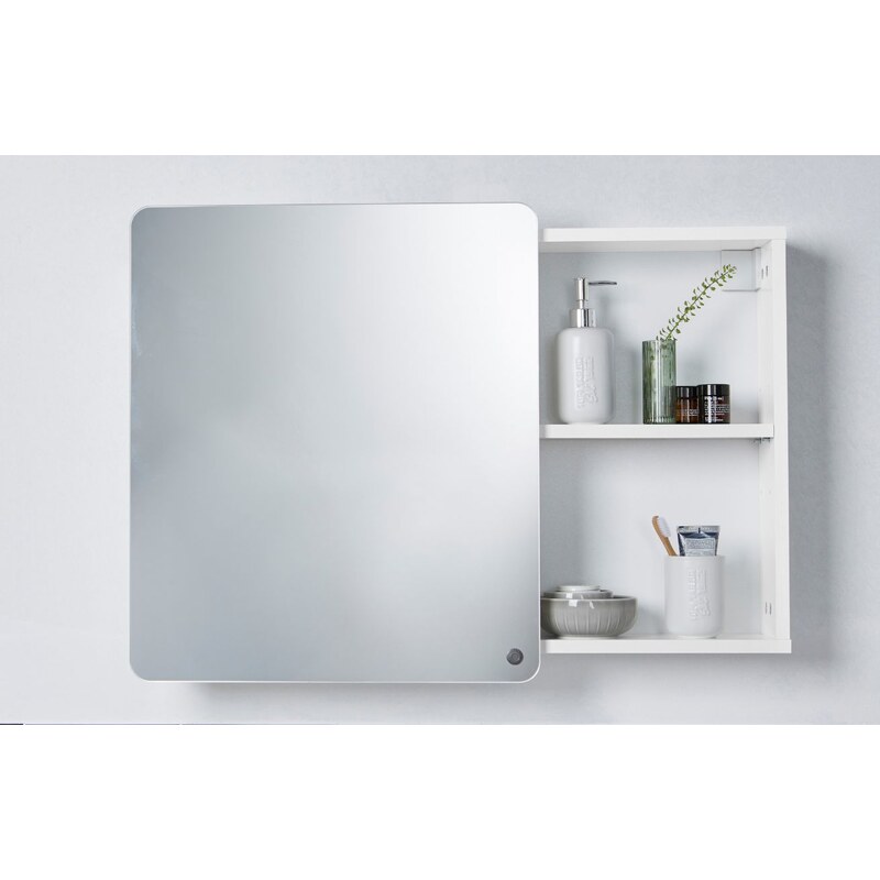Bílá lakovaná koupelnová zrcadlová skříňka Tom Tailor Color Bath 58 x 80 cm