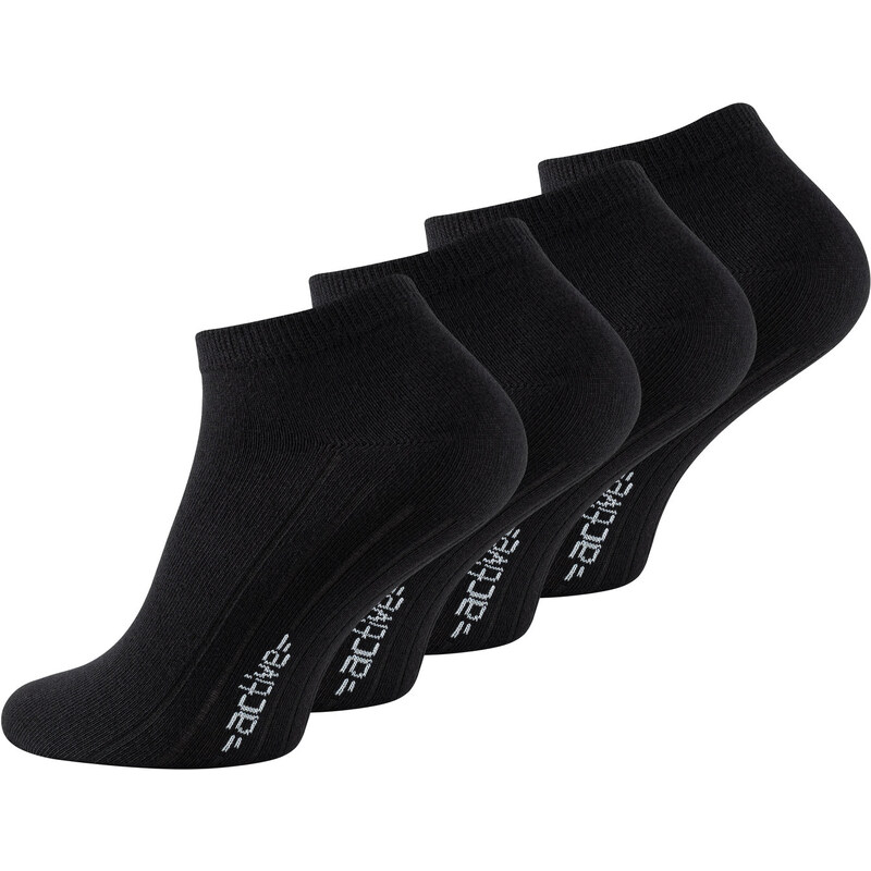 Ponožky pánské kotníčkové - žebrovaná podrážka - 4 páry