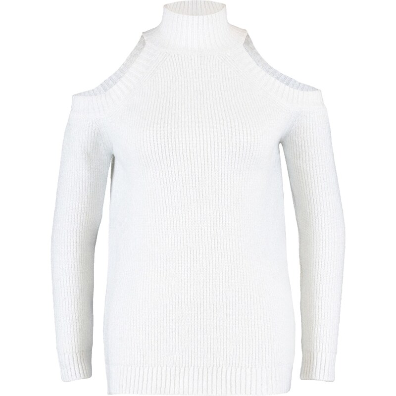 Trendyol Ecru stříbřité okno / vystřižený detail pleteného svetru