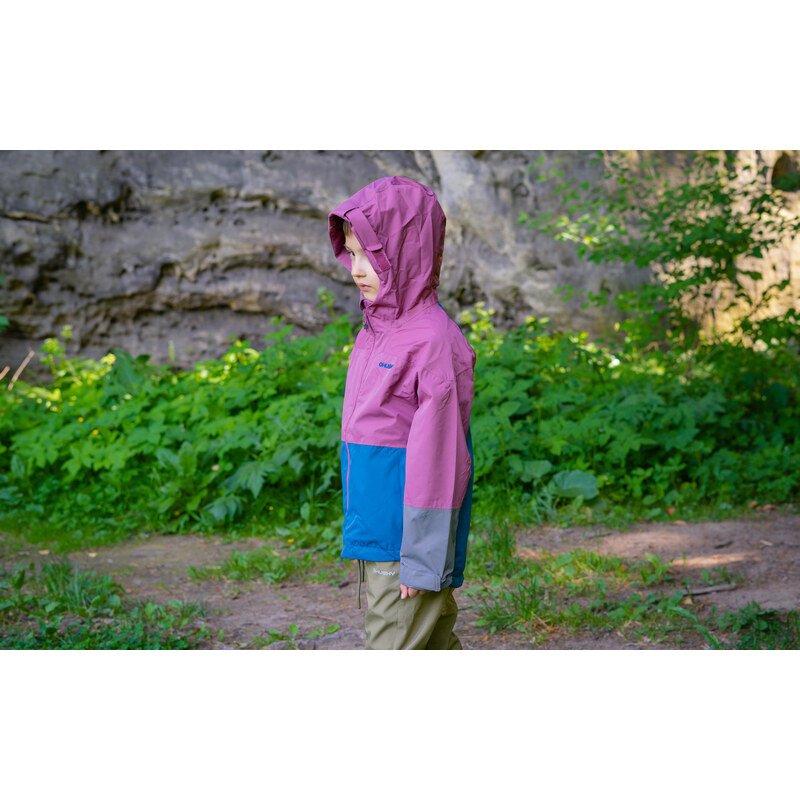 Dětská hardshell bunda HUSKY Nicker K růžová/tm. šedá